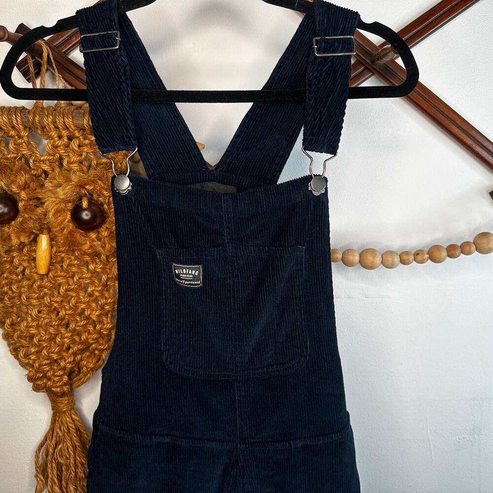 Wildfang Navy Blue Corduroy The Essential Overalls